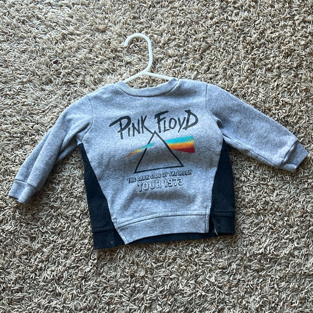 Gray pink floyd sweater